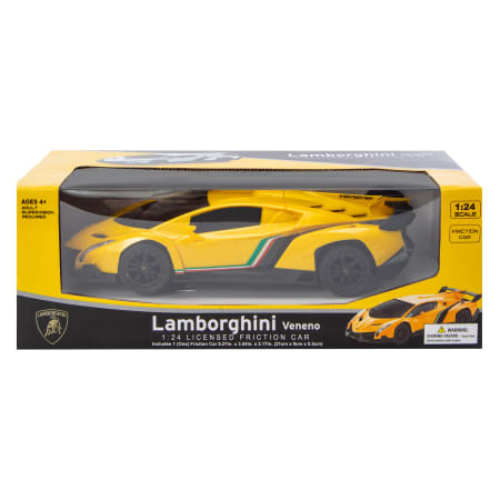 Voiture à friction sous licence Lamborghini® Veneno 1:24 - Jaune